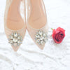 MADEMOISELLE LACE POINTED SLINGBACK HEELS 7CM WITH SWAROVSKI CRYSTAL - NUDE