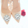 MADEMOISELLE LACE POINTED HEELS 9CM WITH SWAROVSKI CRYSTAL - NUDE