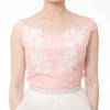 SABRINA TOP WITH LACE - BABY PINK