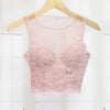 LACEY V NECK SLEEVELESS TOP - BABY PINK